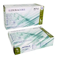 DURACORE, Blue Nitrile Medical Examination Gloves, 3 mil, Box of 100 - Image 3