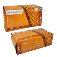 DURACORE, Nitrile Orange Textured Gloves, Powder Free, 7mil, Box of 100 - Image 3