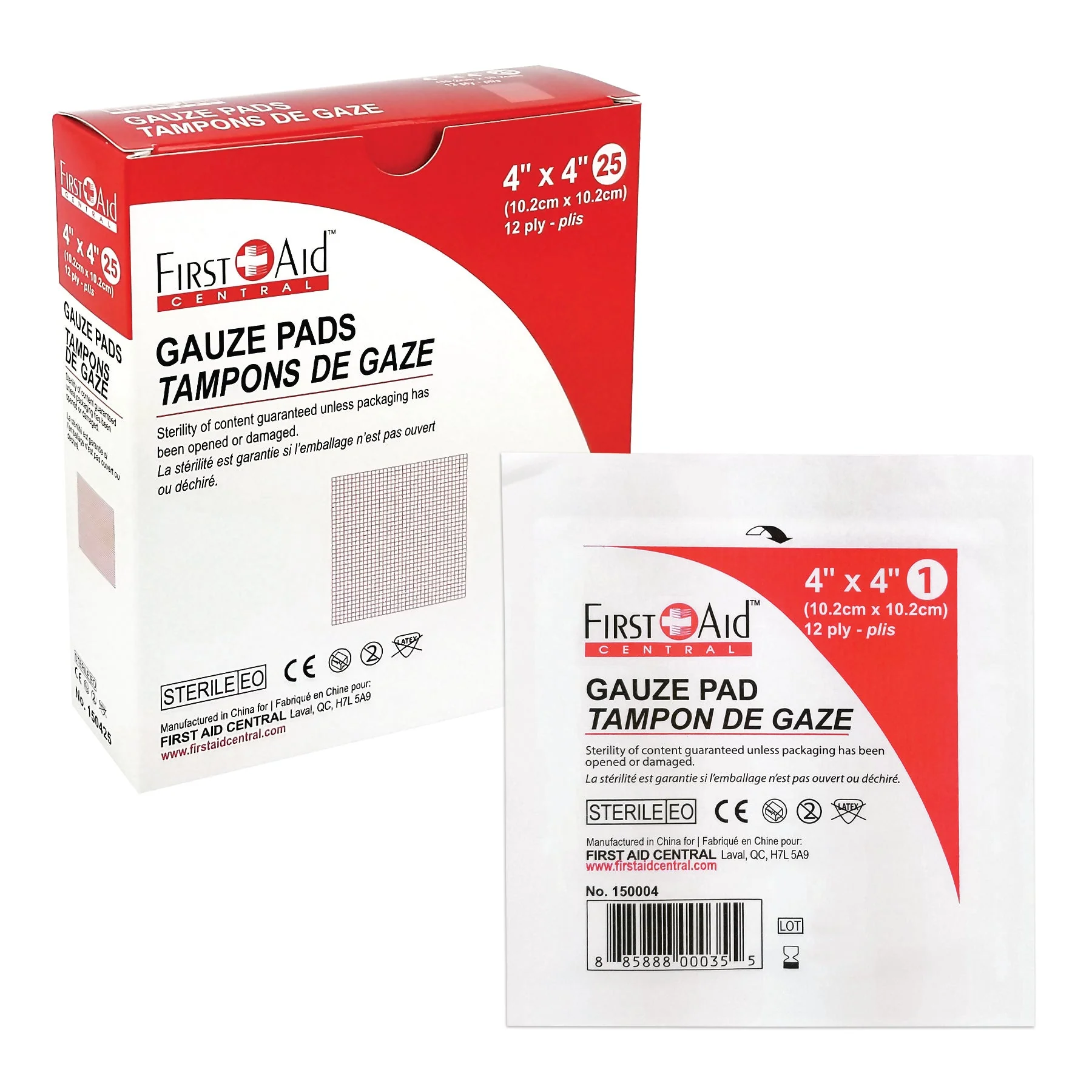 Gauze Pads, Sterile, 12 Ply (2", 3", or 4") - Image 6